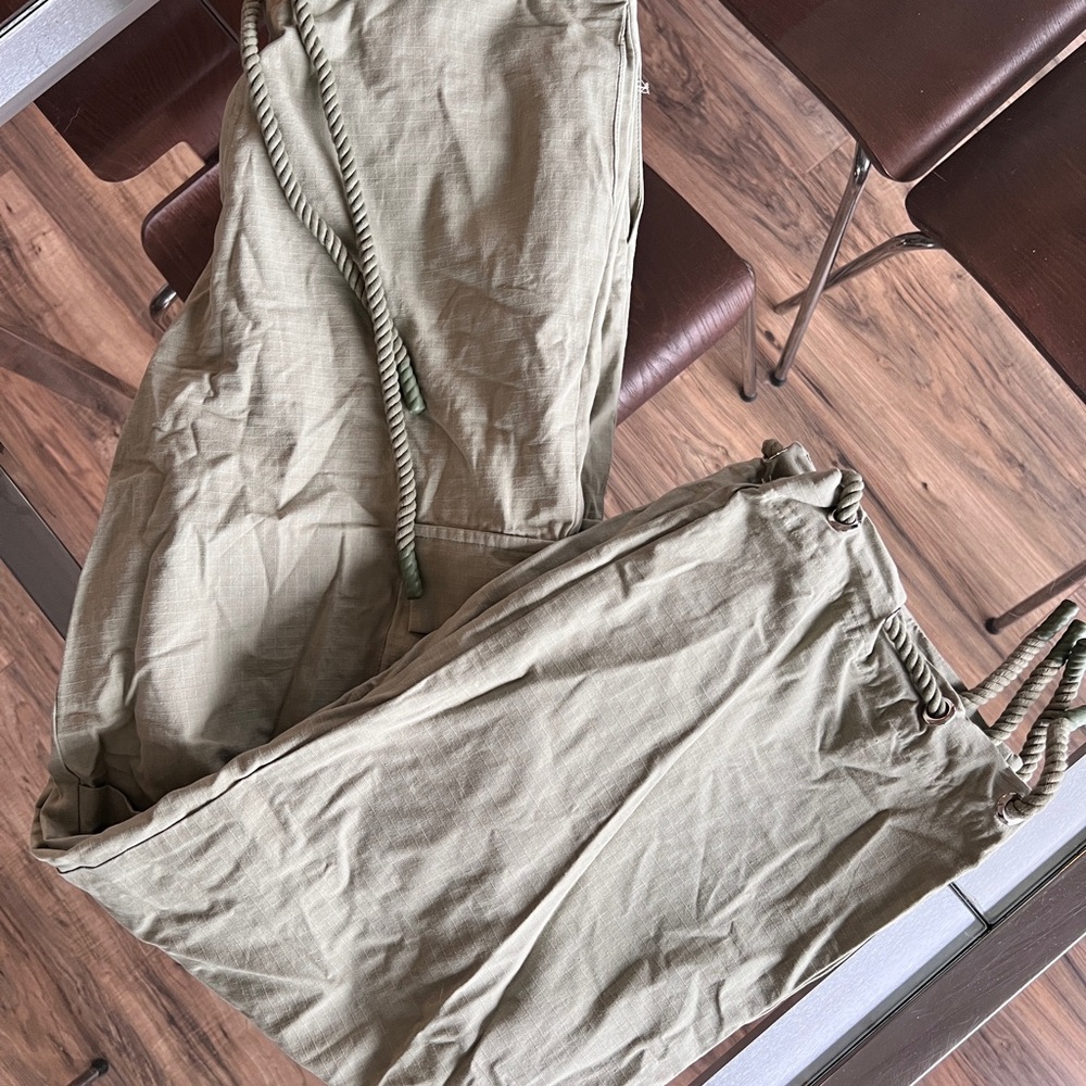 Maniere De Voir Olive Cargo Pants